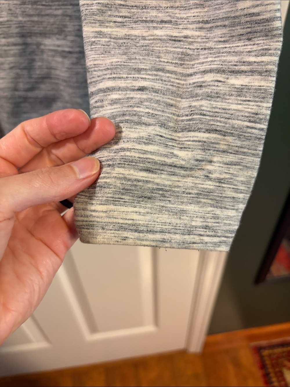 Danskin Light Gray Marled Crewneck Active Longsleeve - Picture 5 of 5